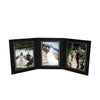 5x7 black Tri-Pod Folio frame with gold trim